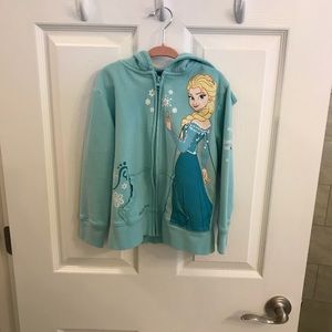 Disney Parks Elsa Frozen Hoodie Sweatshirt size S